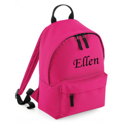 Pink børne taske med navn på